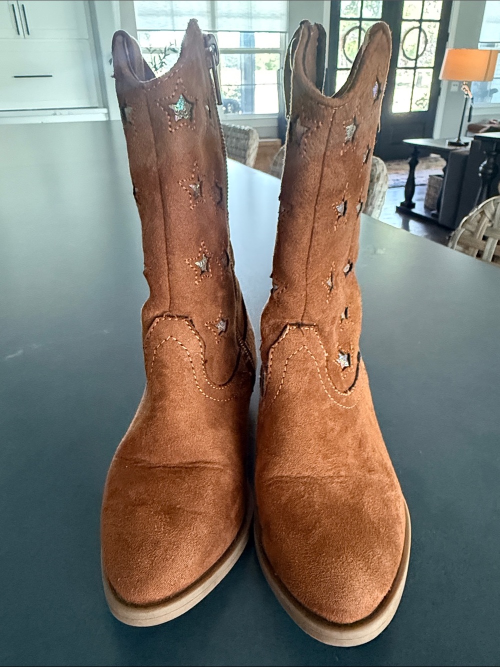 Tucker + Tate Toddler Cowboy Boots Tan/Brown Star Western Boots Size 10C